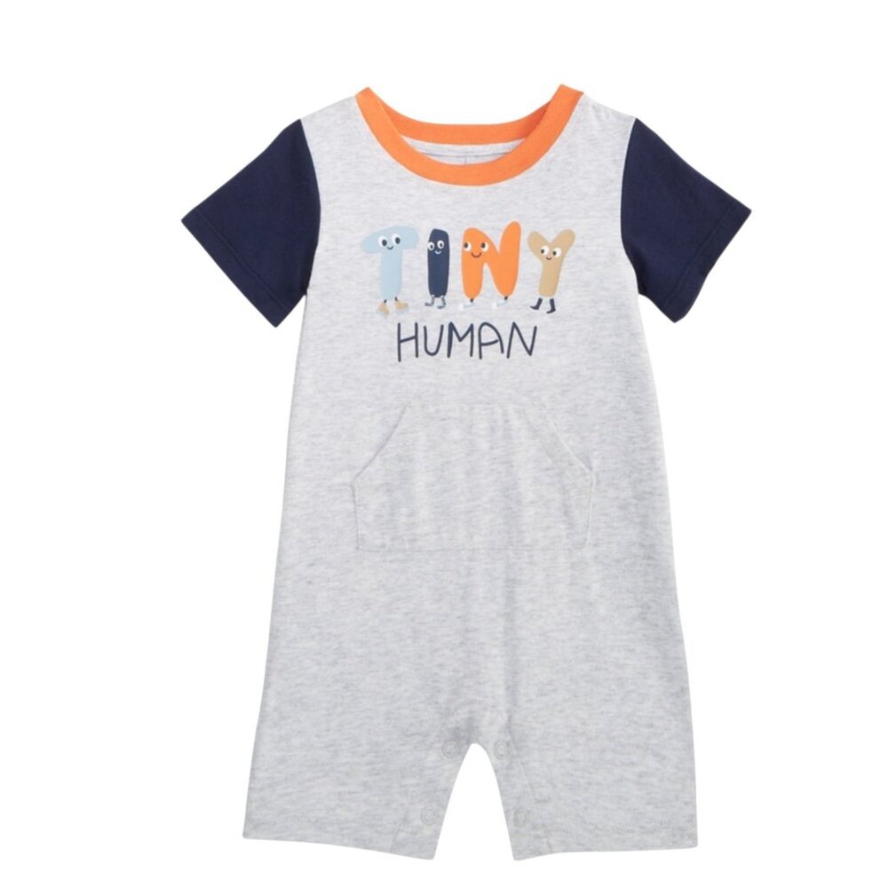 First Impressions Sunsuit Baby Boy 0-3mo Tiny Human NEW